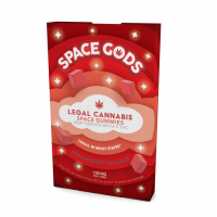 Space Gods - Legal Cannabis - Space Gummies 100mg - Strawberry Mango Flavor - THC+CBD-10pc